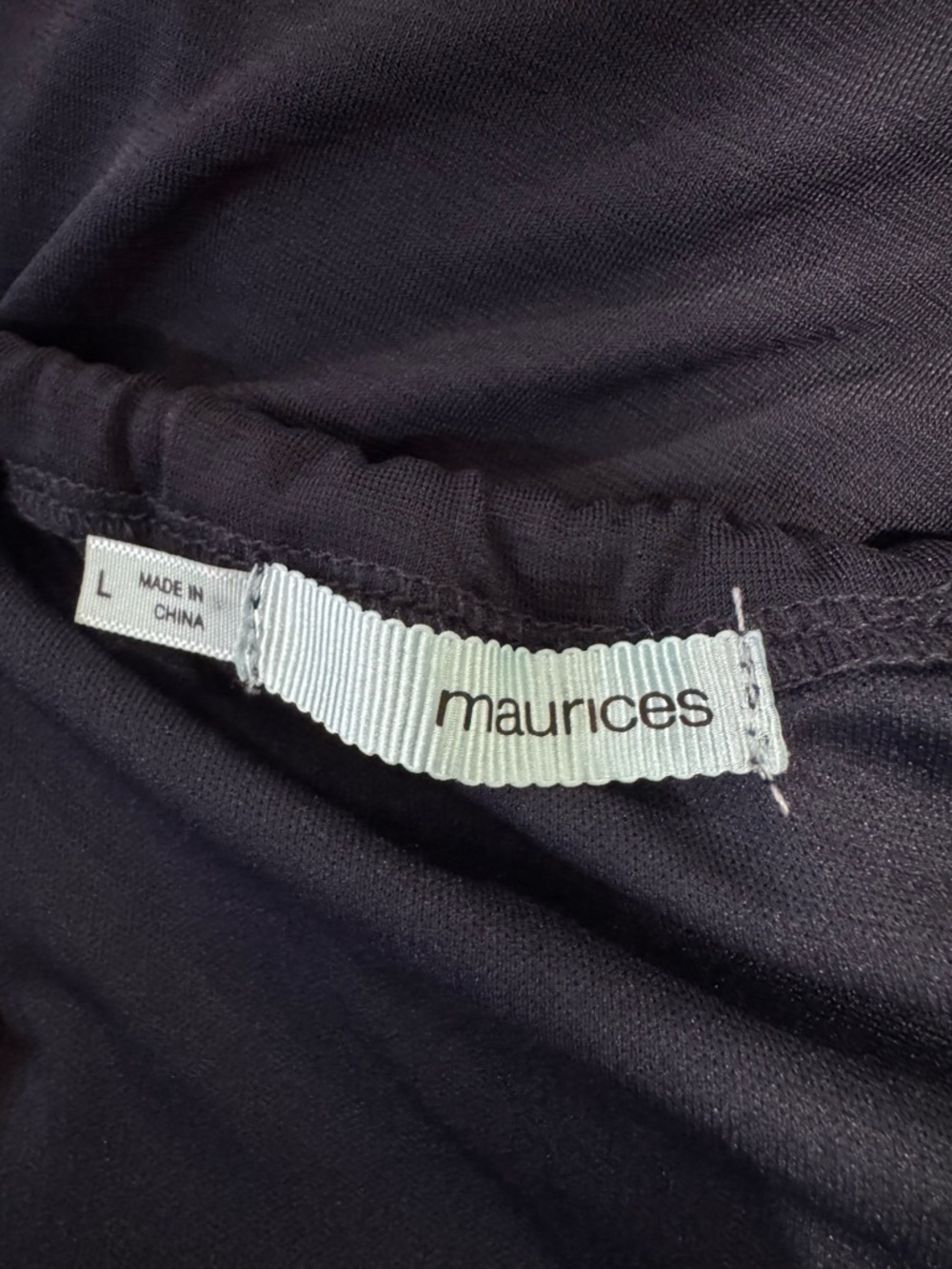 Maurices Navy Sleeveless Maxi Dress with Embroidered and Beaded Trim, Size Large - Picture 7 of 9